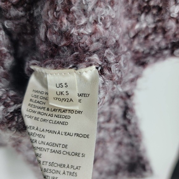 Free People Women's Size Small BFF Sweater Purple Cowl Neck Oversized - Picture 10 of 11